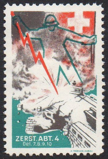 Schweiz Suisse Switzerland Soldatenmarken Eisenbahn Soldier Stamps Railway Divers Verschiedenes Zerst. Abt. 4